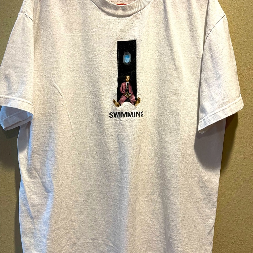 Mac Miller original “Swimming” Single T Shirt Track list on Back